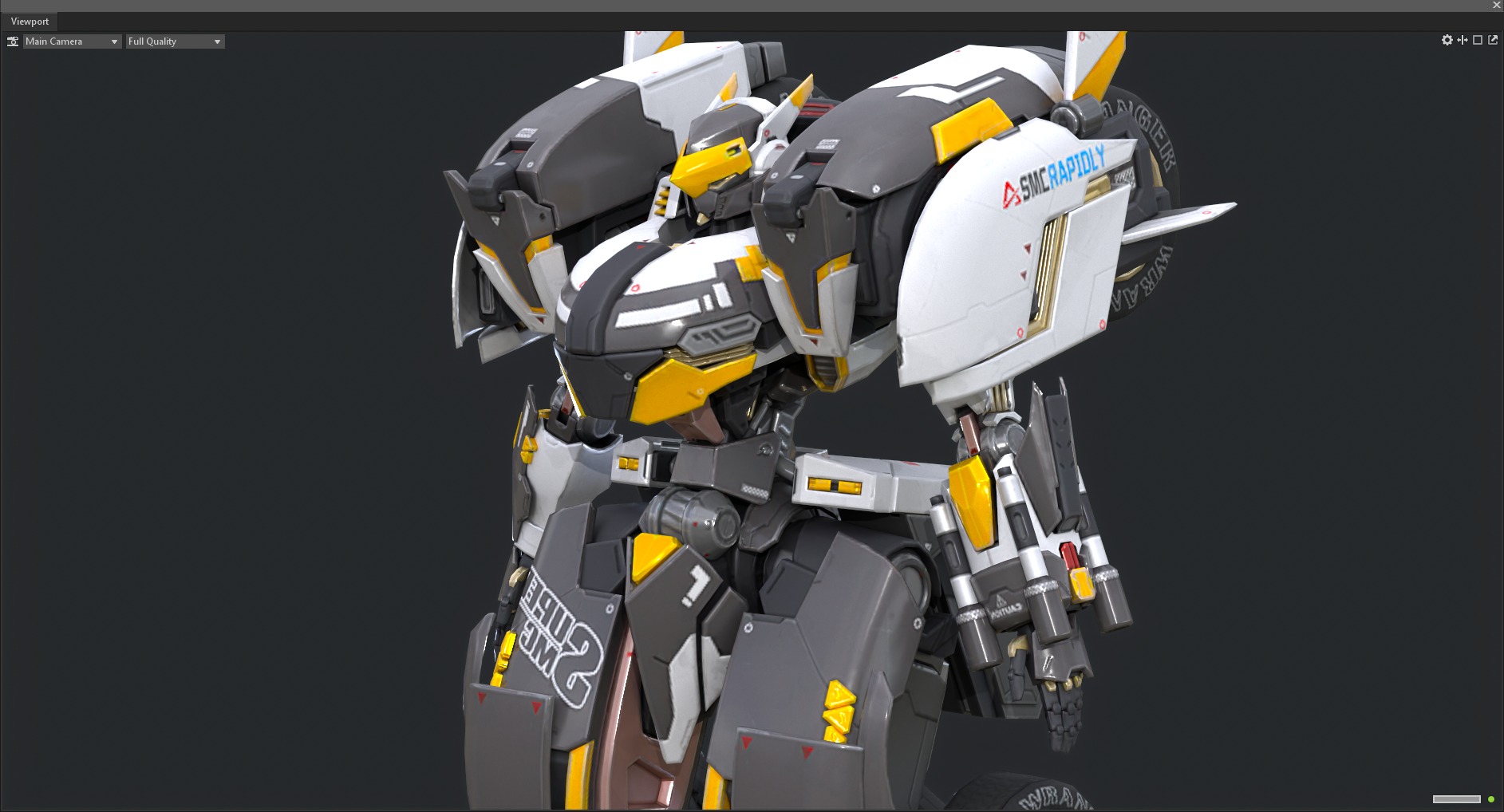 Maneuvering gundam 3D model_9