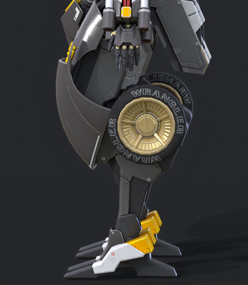 Maneuvering gundam 3D model_11