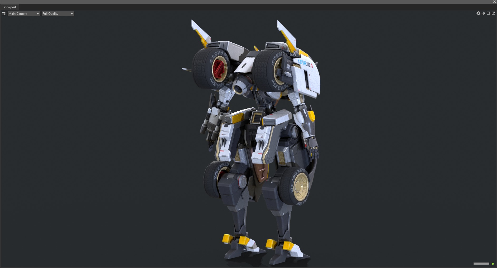 Maneuvering gundam 3D model_6