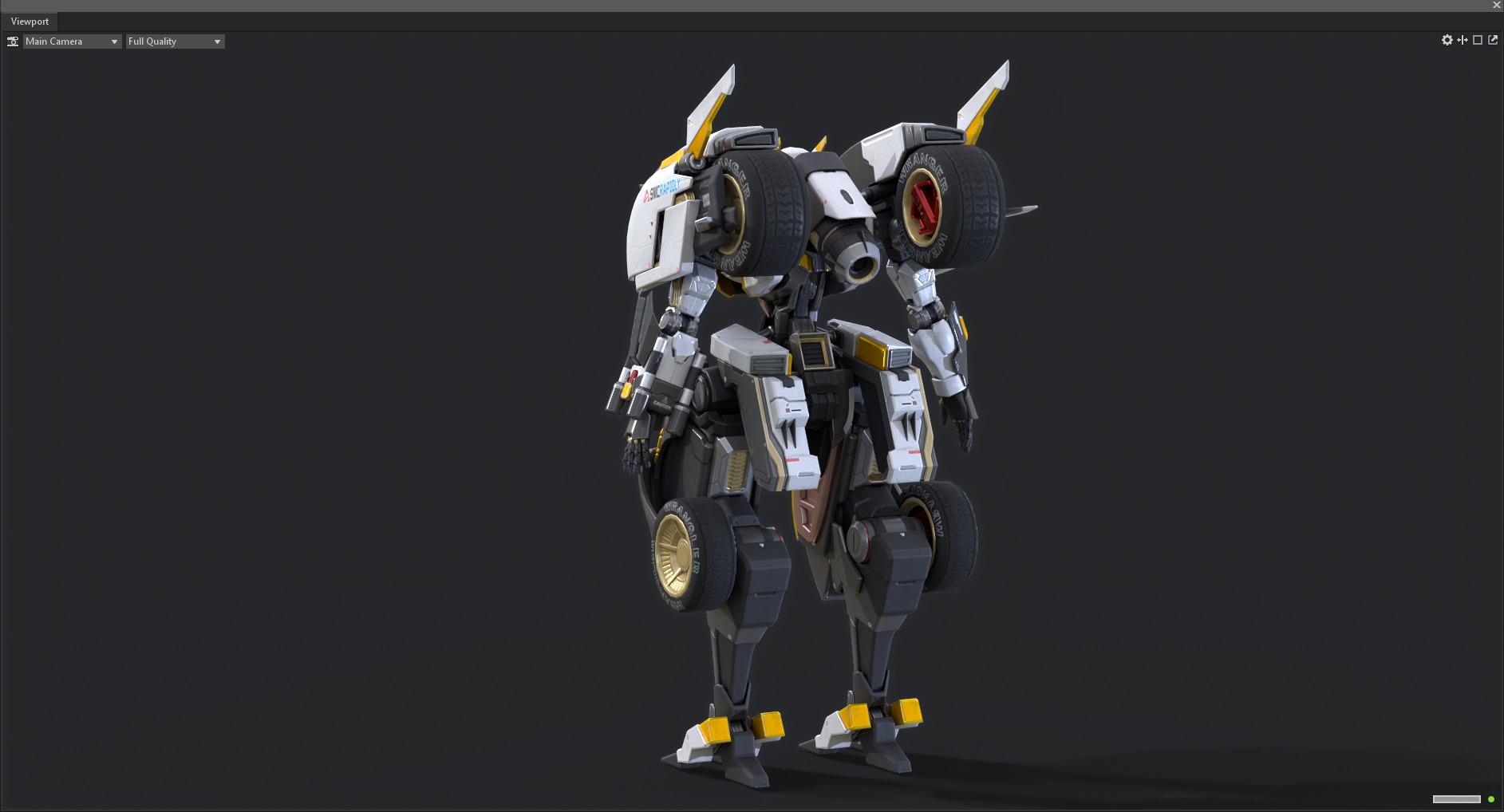 Maneuvering gundam 3D model_5