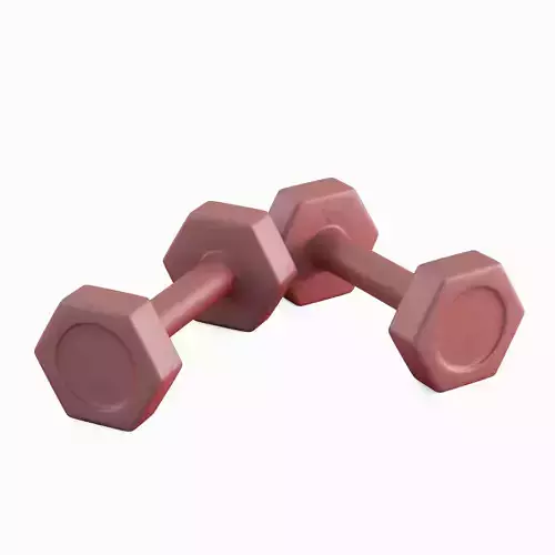 Small Rubber Dumbbell 03
