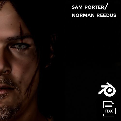 Sam Porter - Norman Reedus Game-Ready 3D Model 3D model