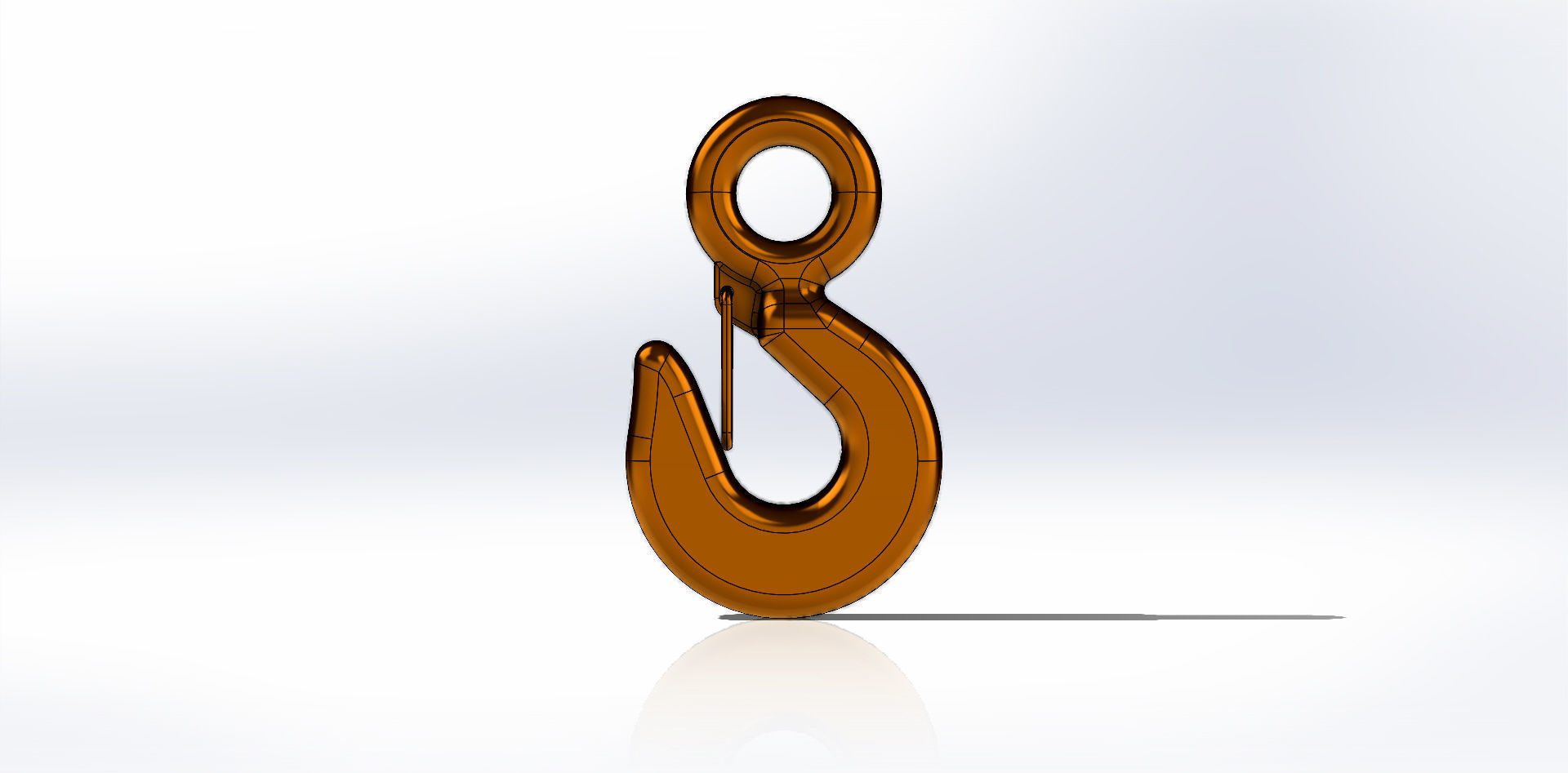 Gancho com Olhal Hook wth Eye 3D model_26