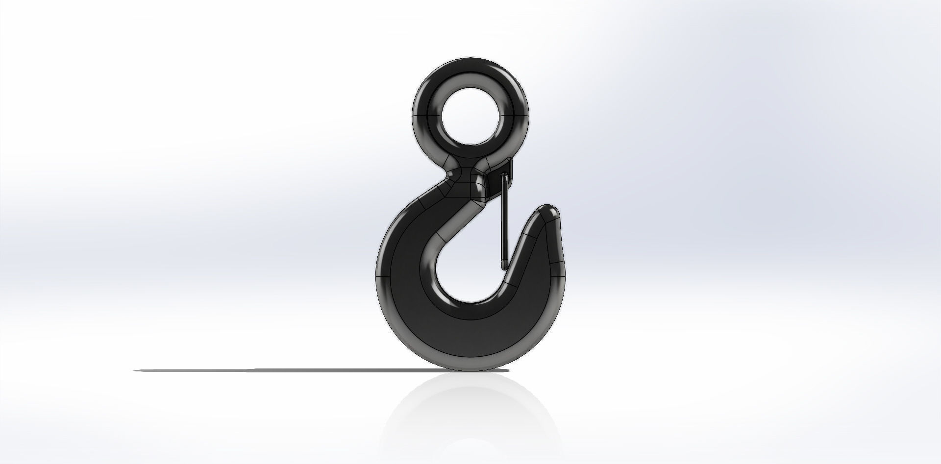 Gancho com Olhal Hook wth Eye 3D model_8