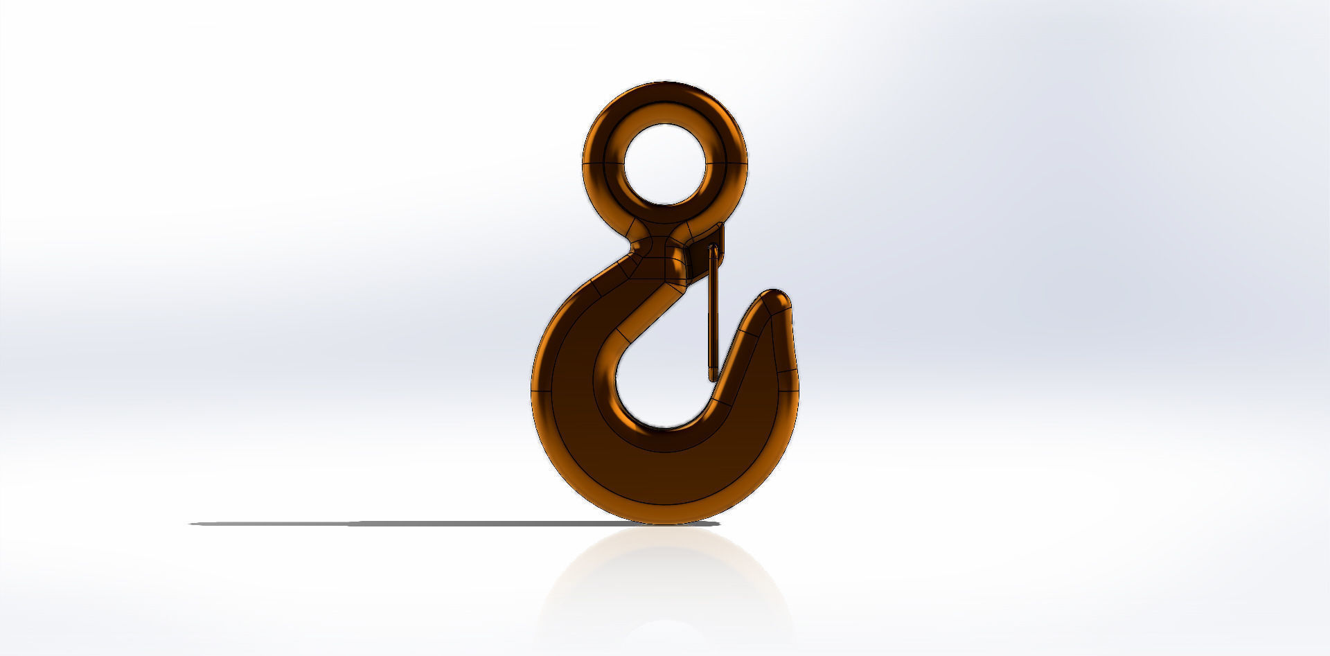 Gancho com Olhal Hook wth Eye 3D model_22
