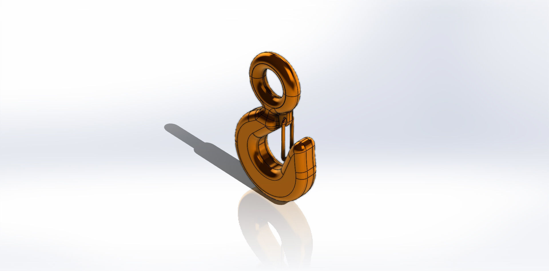 Gancho com Olhal Hook wth Eye 3D model_14