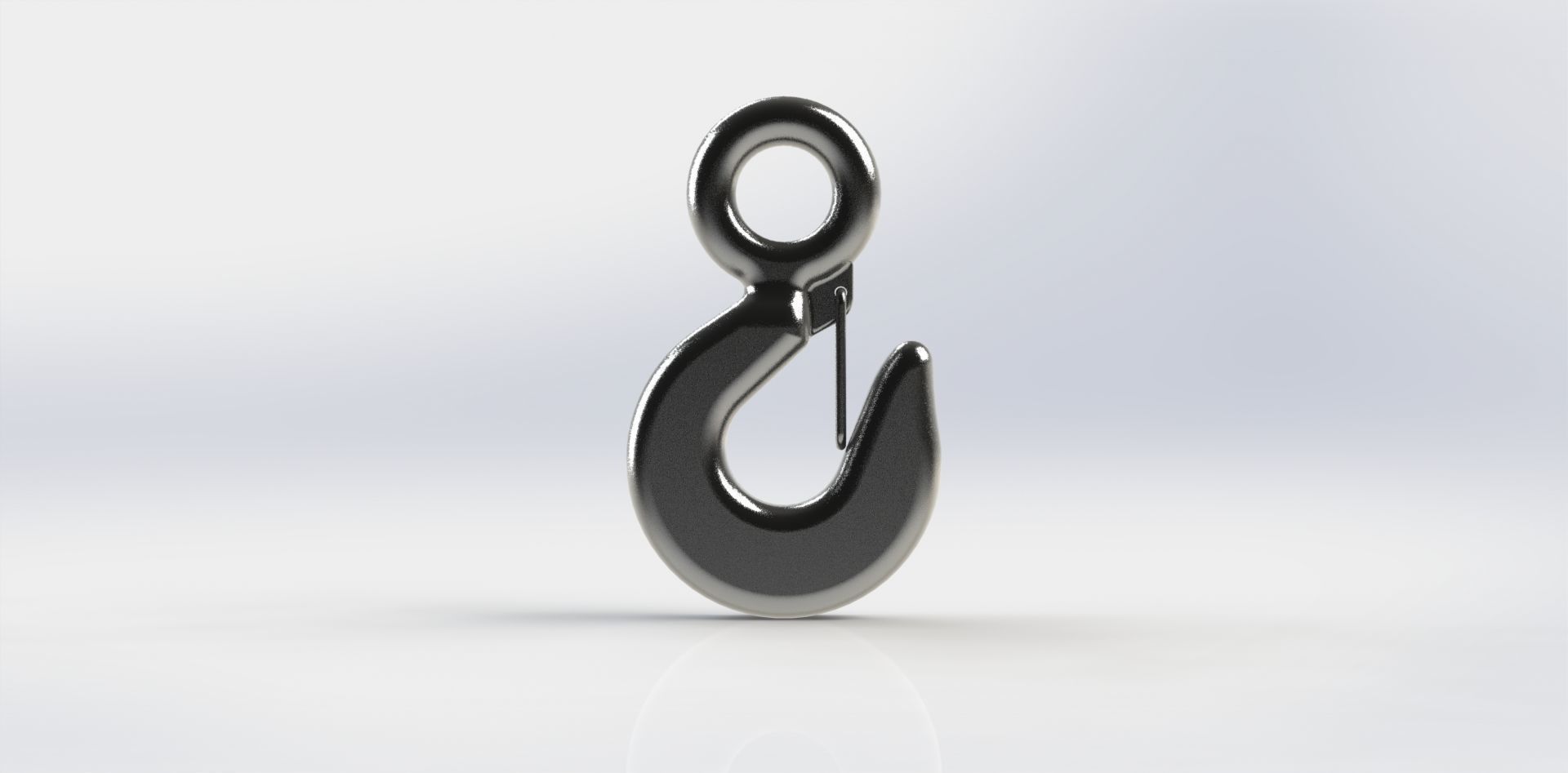 Gancho com Olhal Hook wth Eye 3D model_9