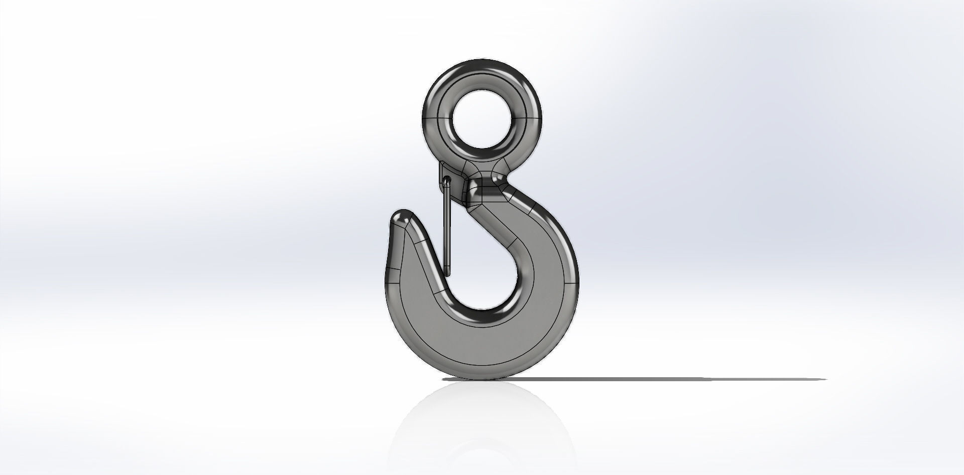 Gancho com Olhal Hook wth Eye 3D model_12