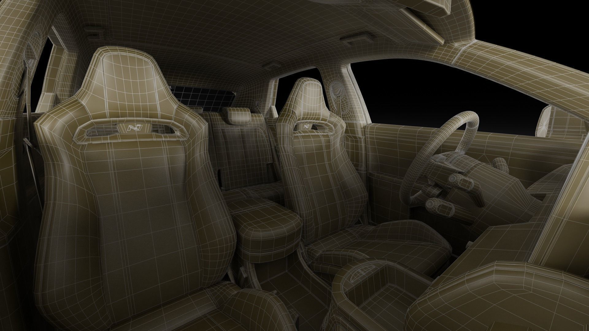 Hyundai Ioniq 5 N 2024 3D model_34