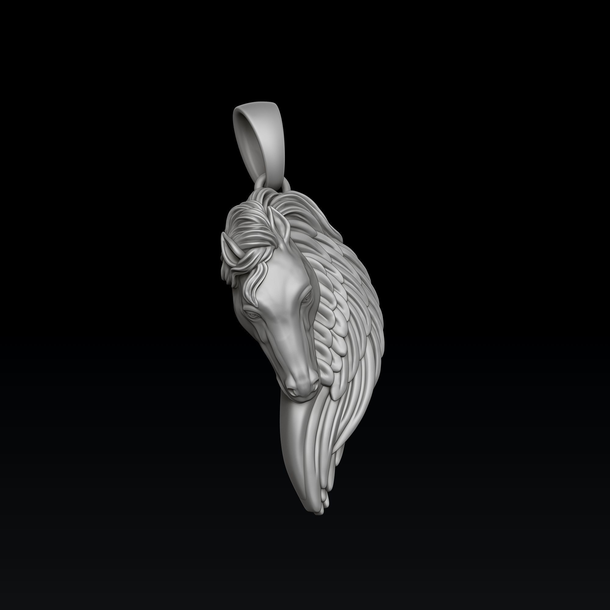 Pegasus Pendant 3D print model_1