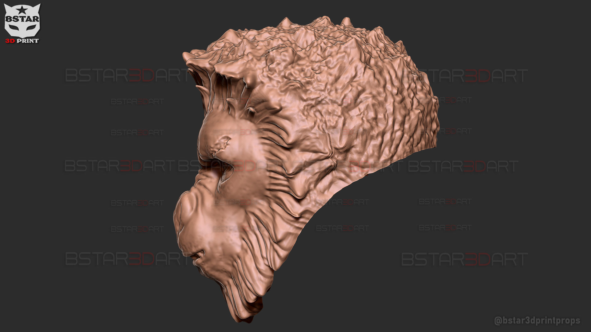Monkey Man Mask -Dev patel Cosplay for Halloween prop 3D print model_12