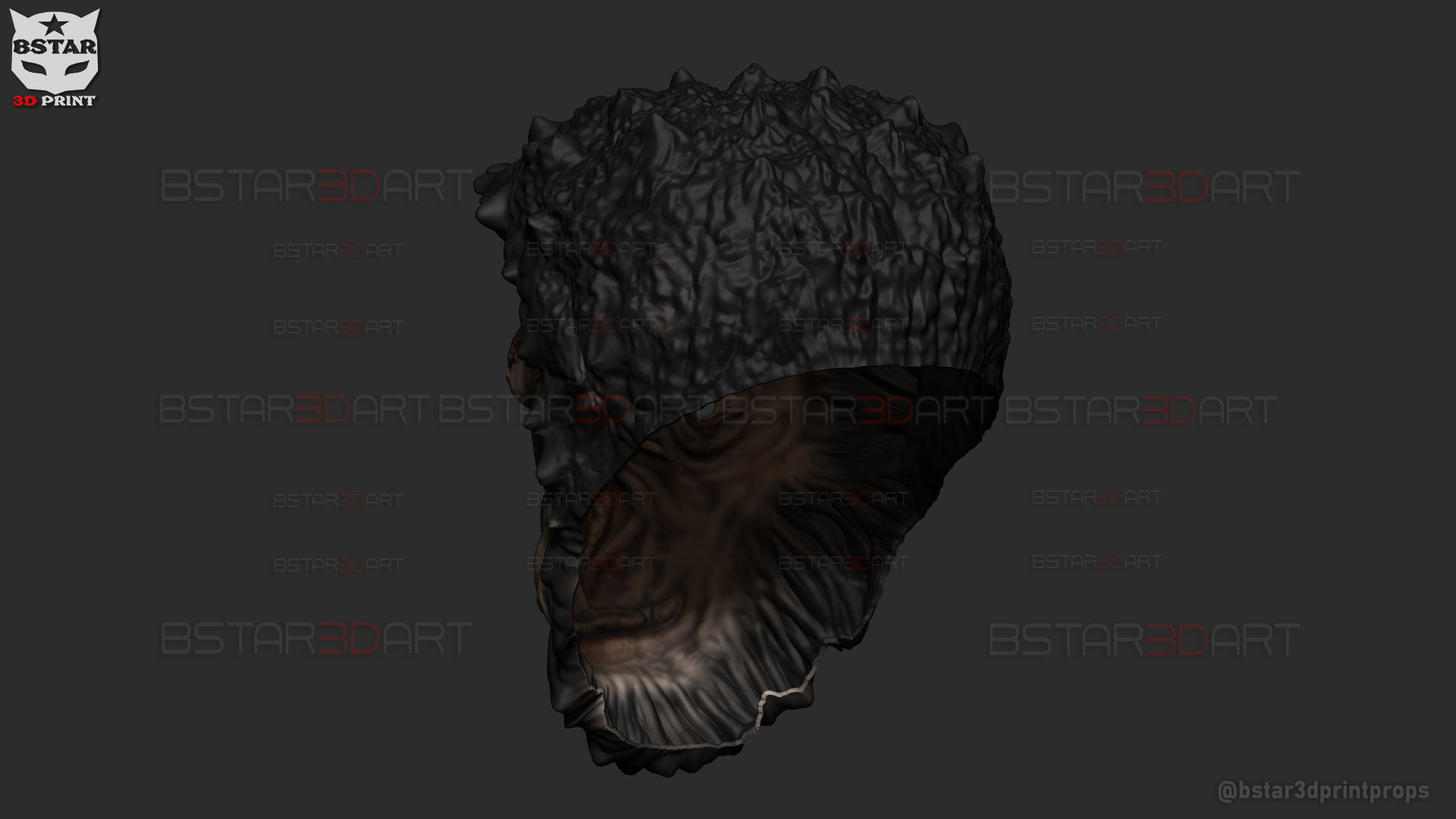 Monkey Man Mask -Dev patel Cosplay for Halloween prop 3D print model_6