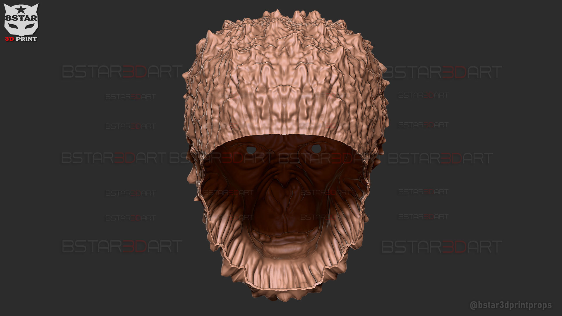 Monkey Man Mask -Dev patel Cosplay for Halloween prop 3D print model_14