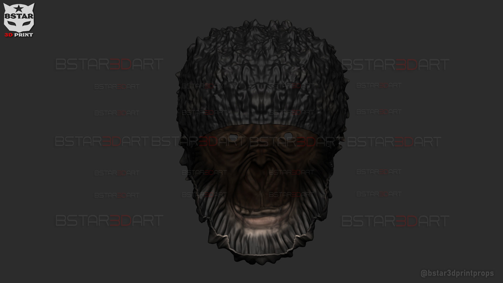 Monkey Man Mask -Dev patel Cosplay for Halloween prop 3D print model_7