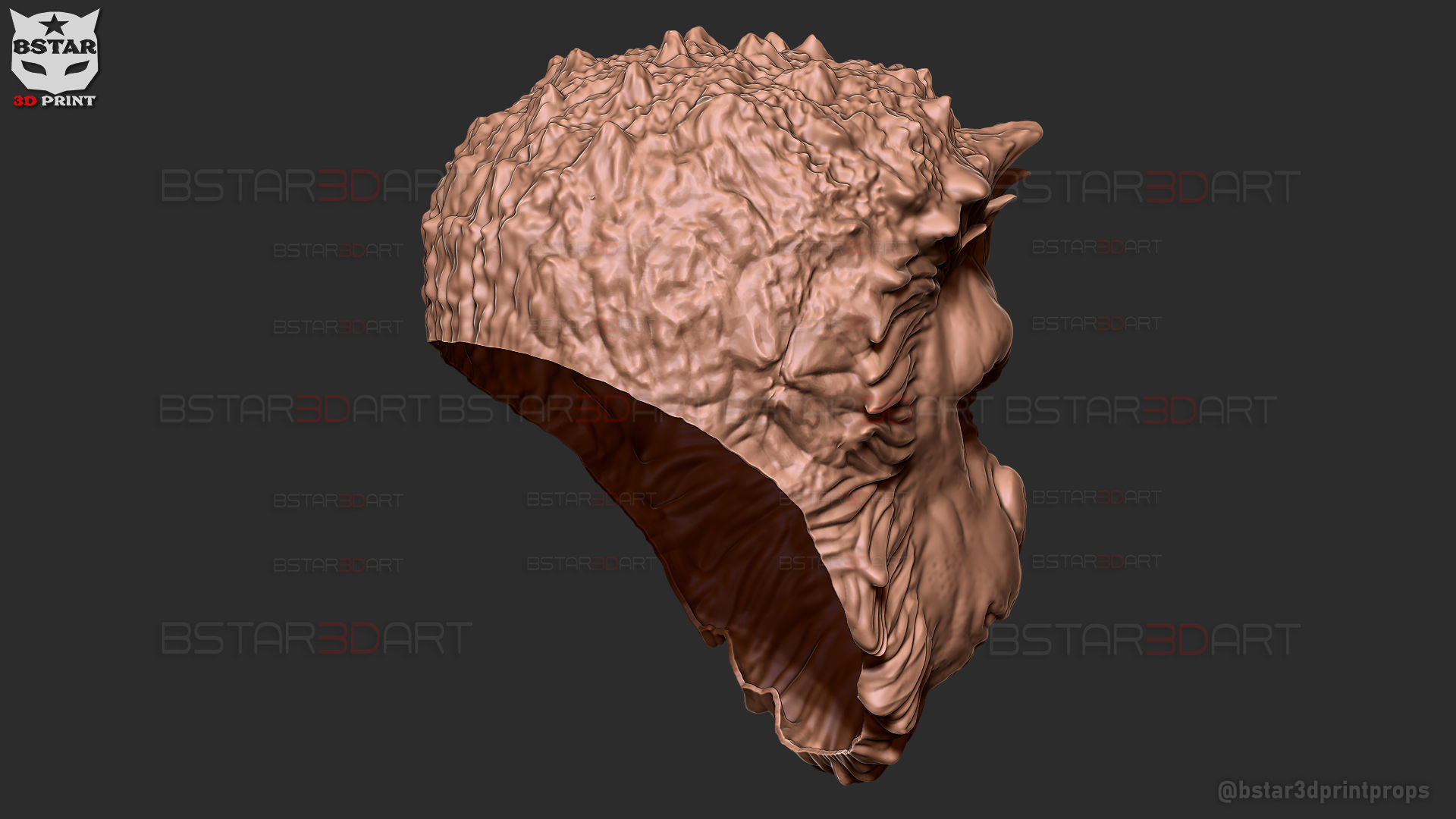 Monkey Man Mask -Dev patel Cosplay for Halloween prop 3D print model_15