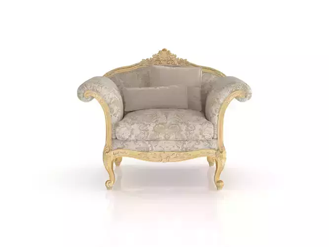 Timeless golden armchair by Modenese