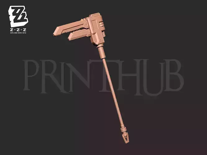 Koleda Belobog Wrench Weapon from Zenless Zone Zero 3D print model