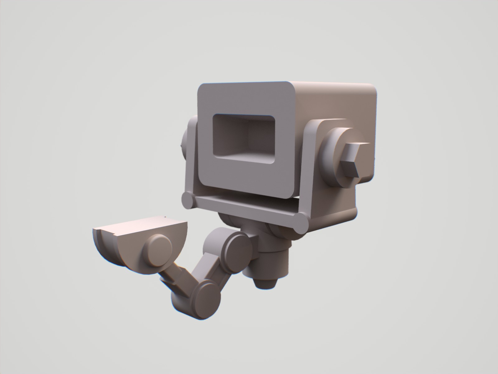 Team fortress 2 first level sentry miniature 3D print model_22