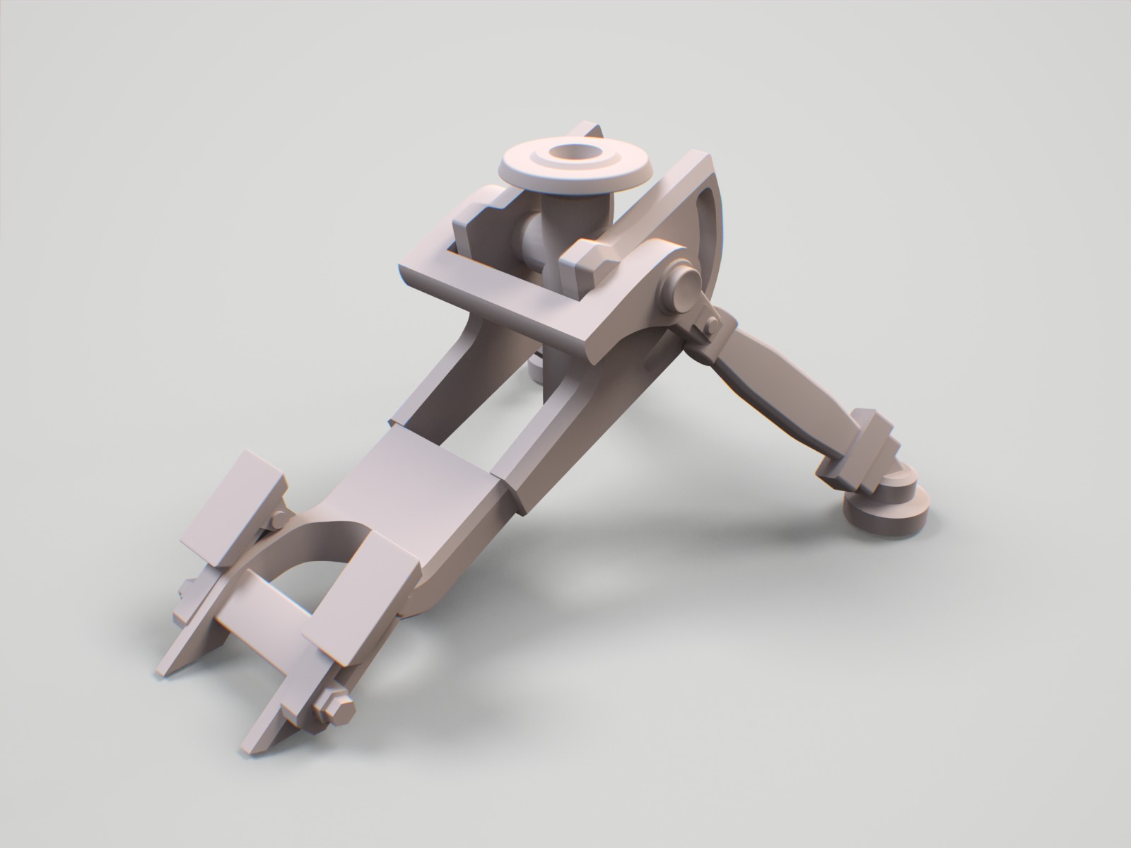 Team fortress 2 first level sentry miniature 3D print model_26