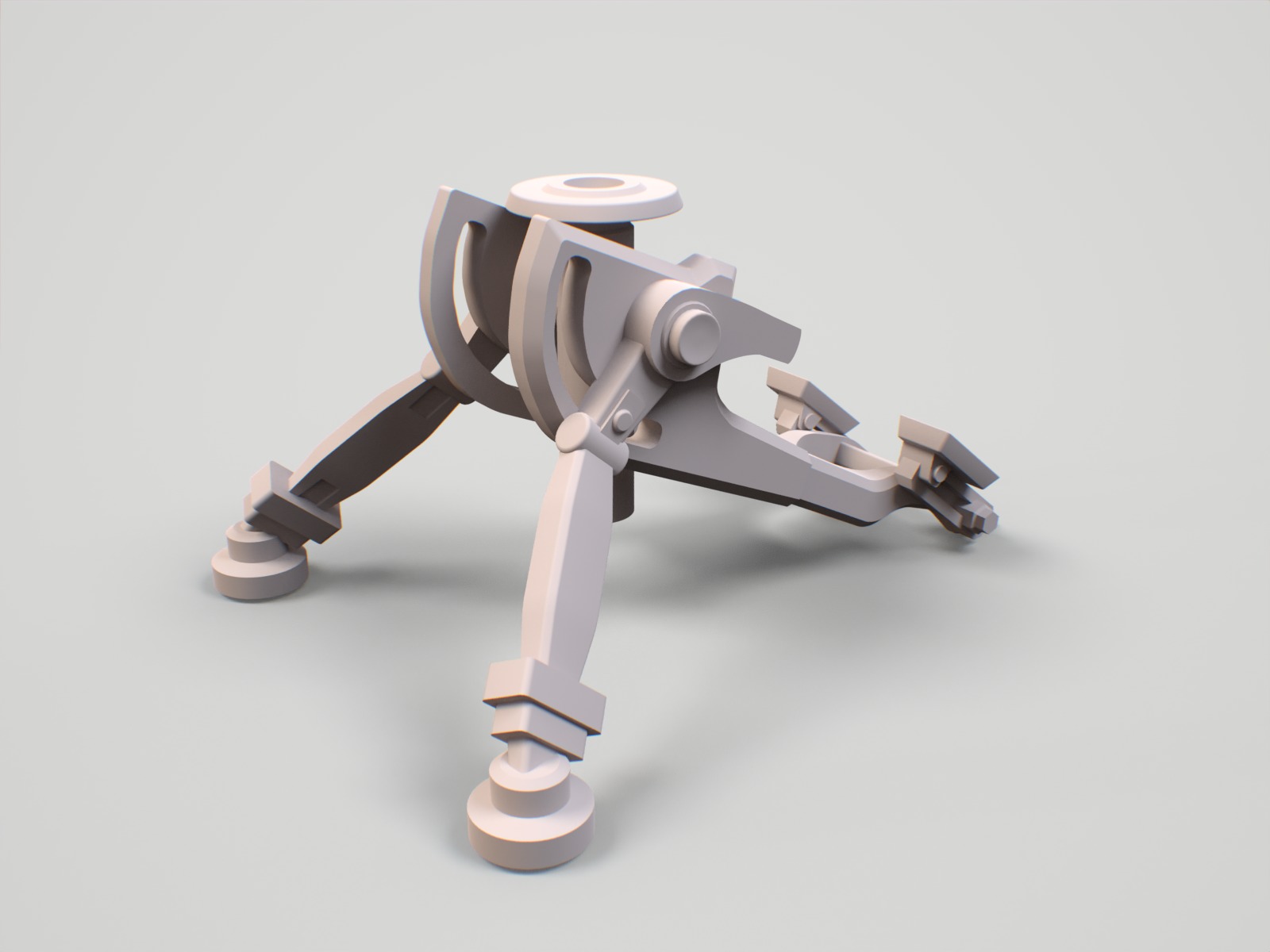 Team fortress 2 first level sentry miniature 3D print model_25