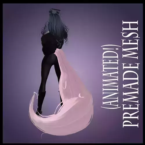 Animated Fox Tail Mesh for IMVU