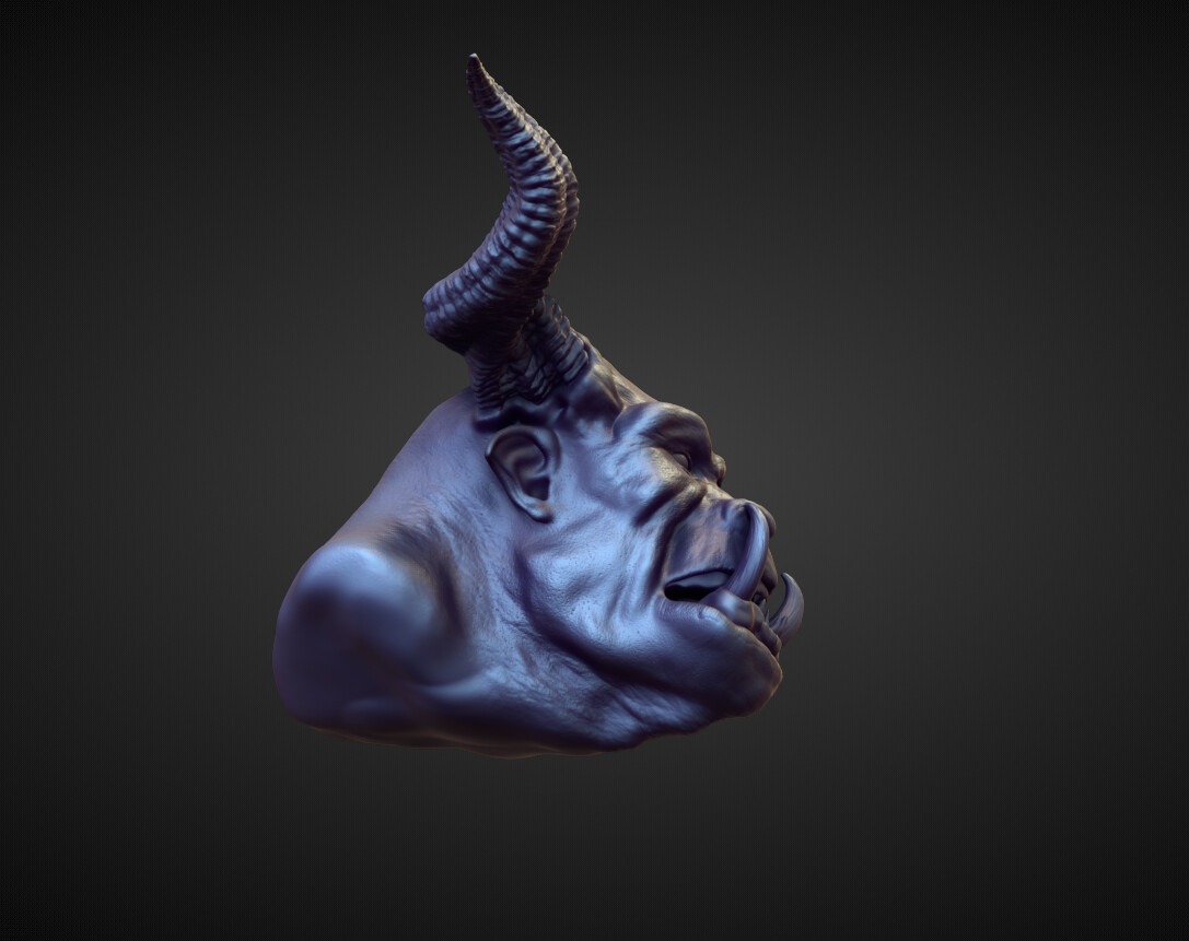 HEAD60 high poly sculpt 3D model_2