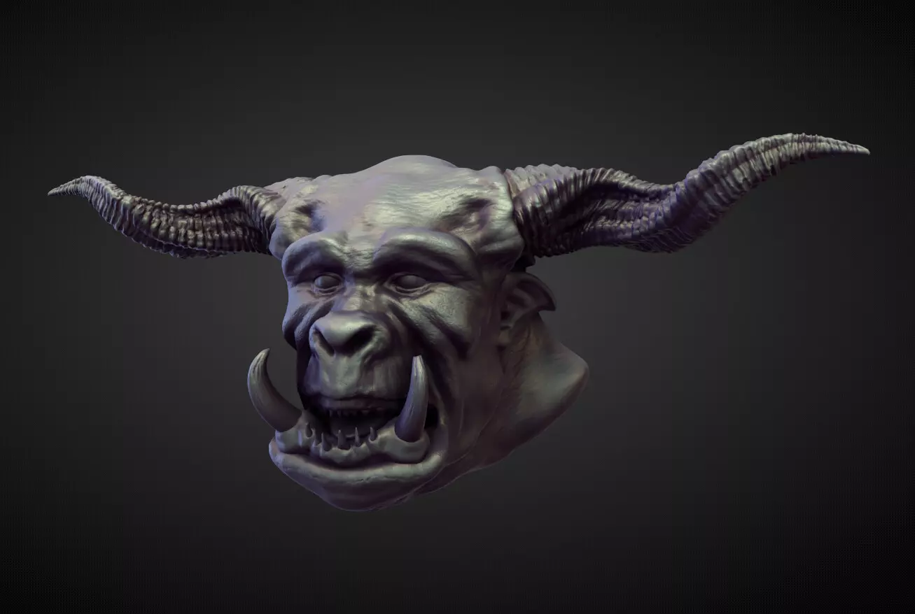 HEAD60 high poly sculpt 3D model_0
