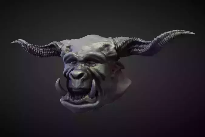 HEAD60 high poly sculpt 3D model