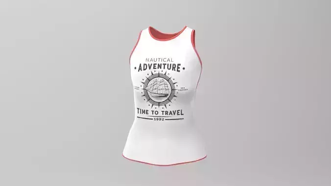 Women Tank Top 3D Model