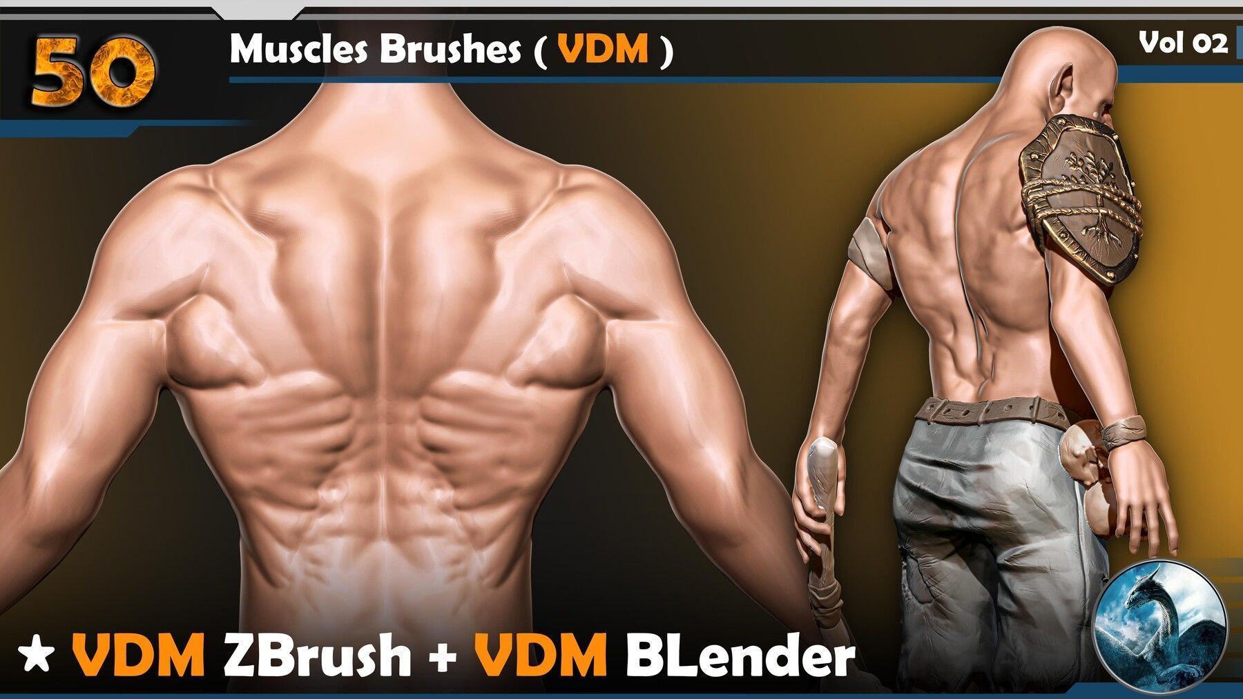  122 VDM Muscles Brush Bundle 3D model_4