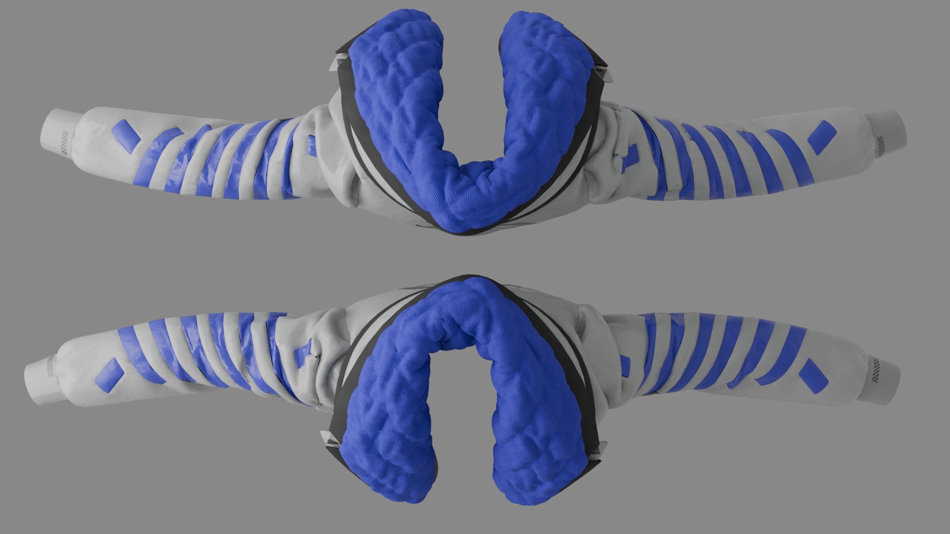 Racing Jacket with Japanese Symbol GLB FBX OBJ mtl 3D Model Low-poly 3D model_7