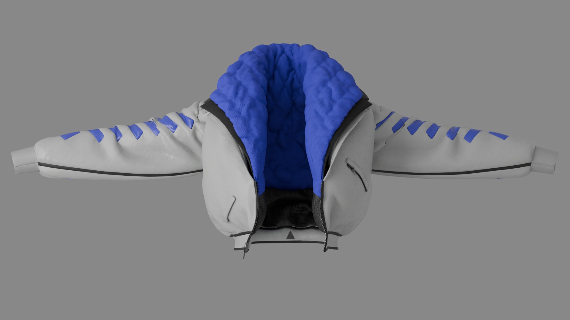 Racing Jacket with Japanese Symbol GLB FBX OBJ mtl 3D Model Low-poly 3D model_3