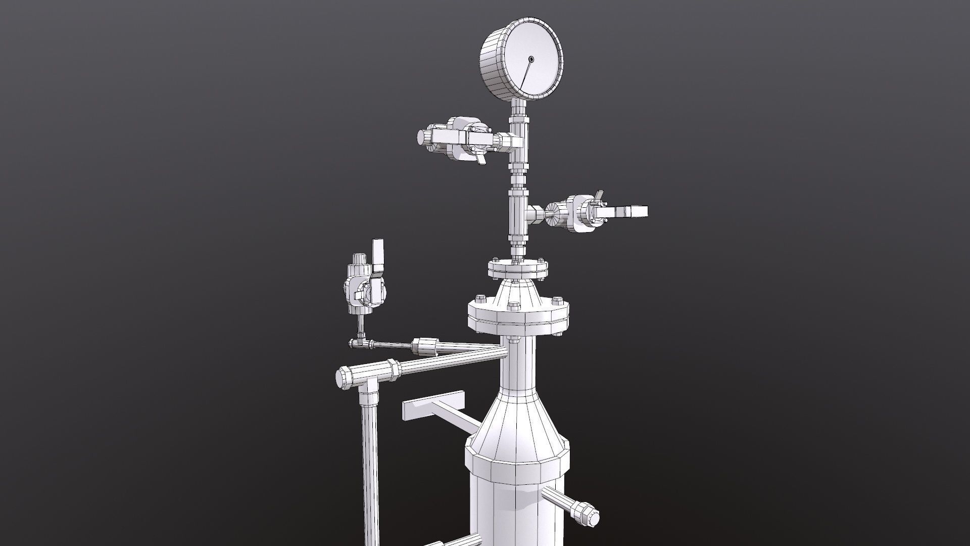 Fluid System Low-poly 3D model_14