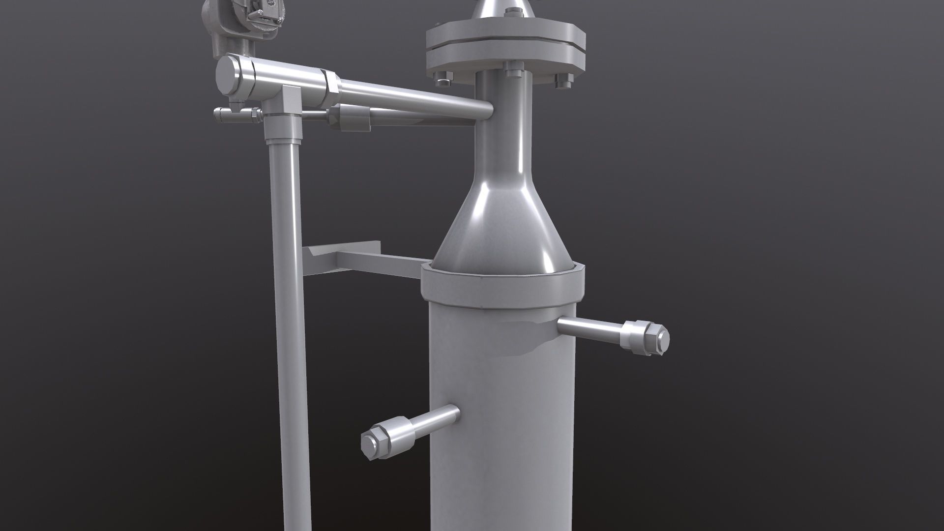 Fluid System Low-poly 3D model_8