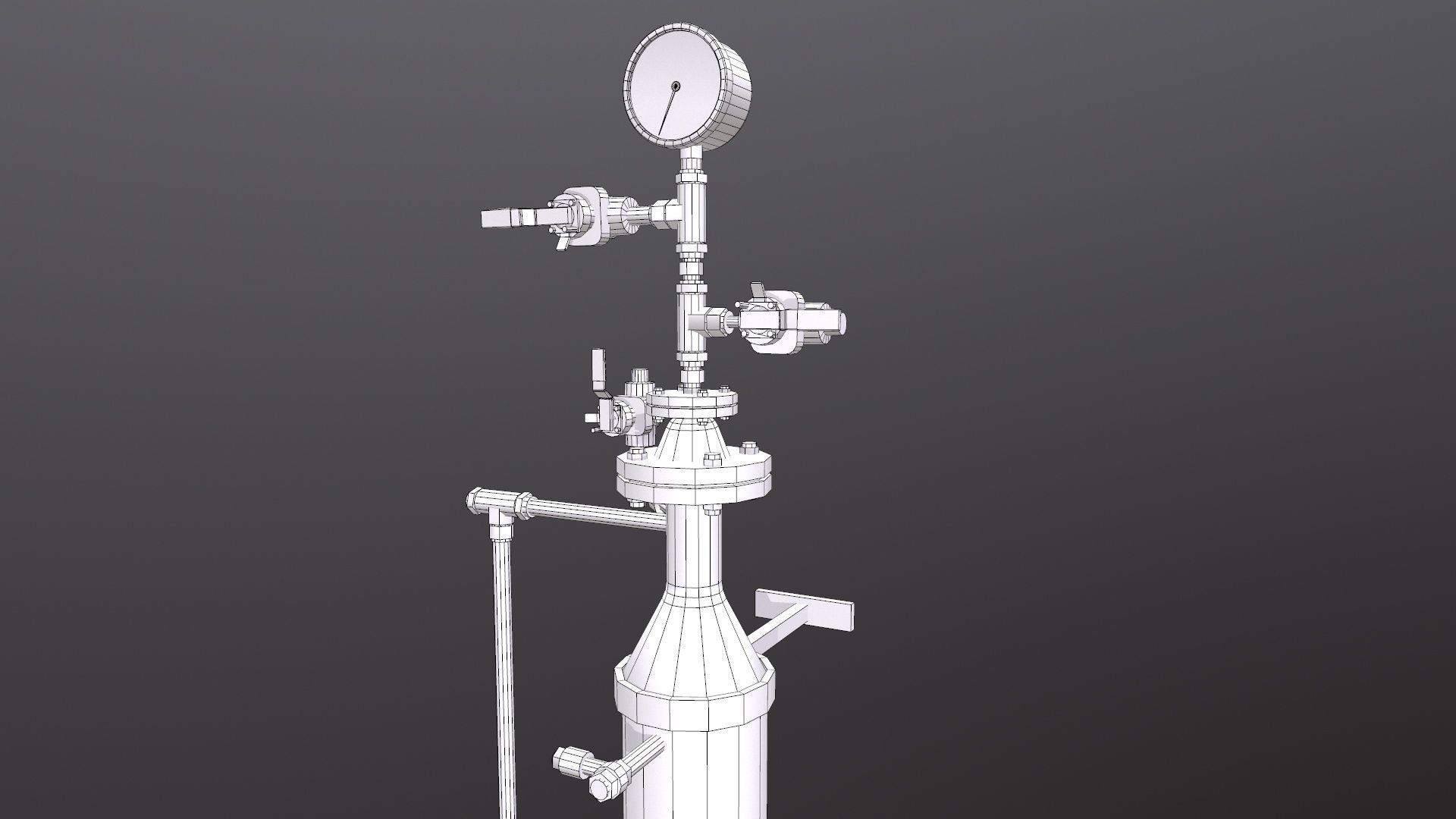 Fluid System Low-poly 3D model_13