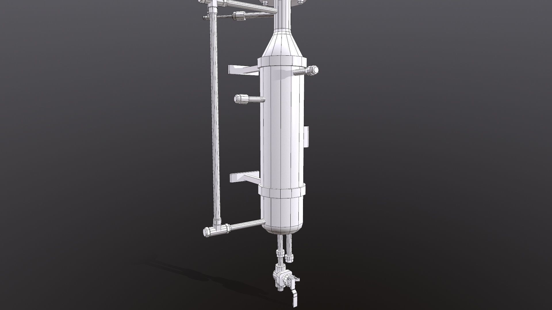 Fluid System Low-poly 3D model_15