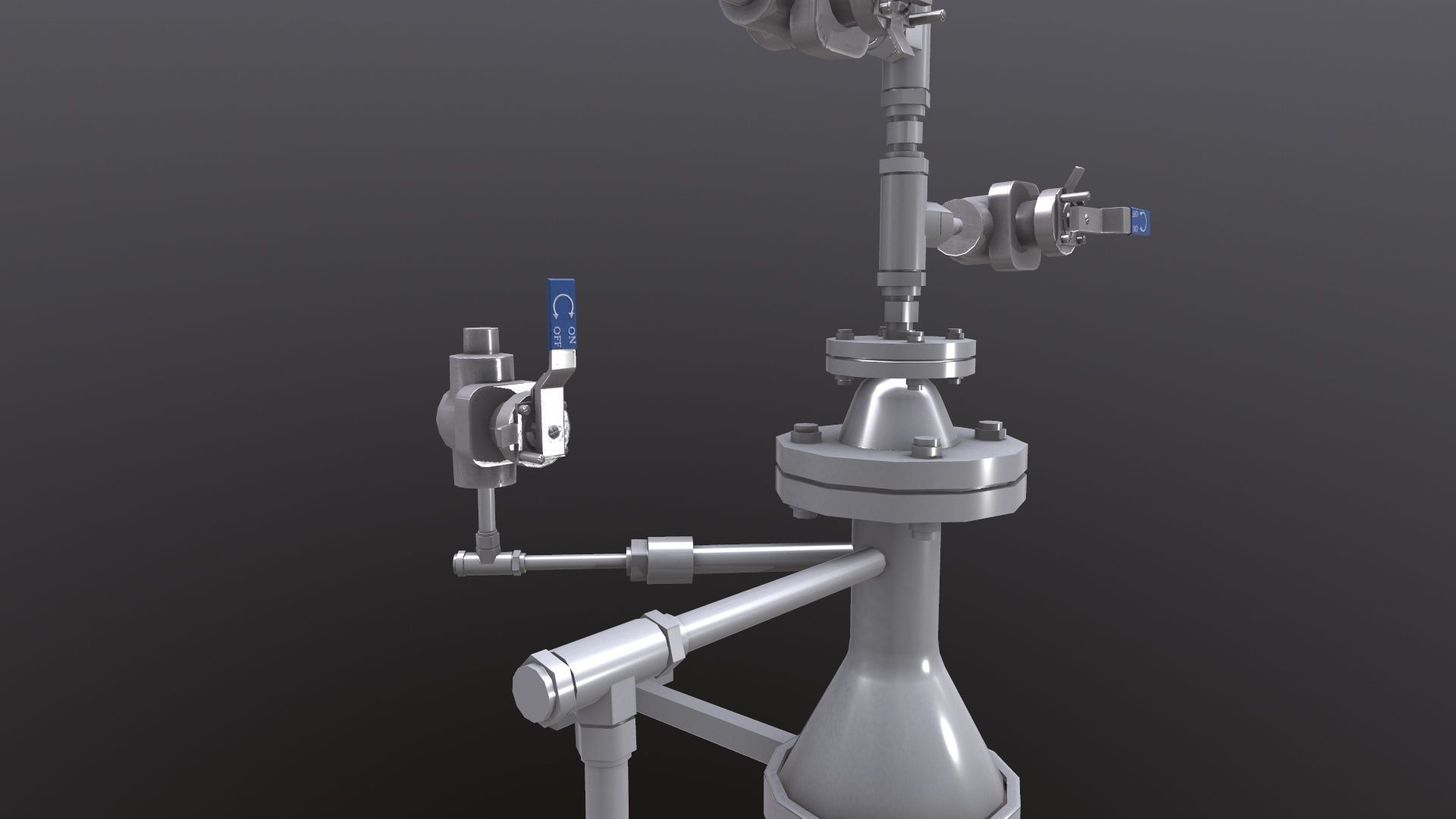 Fluid System Low-poly 3D model_7