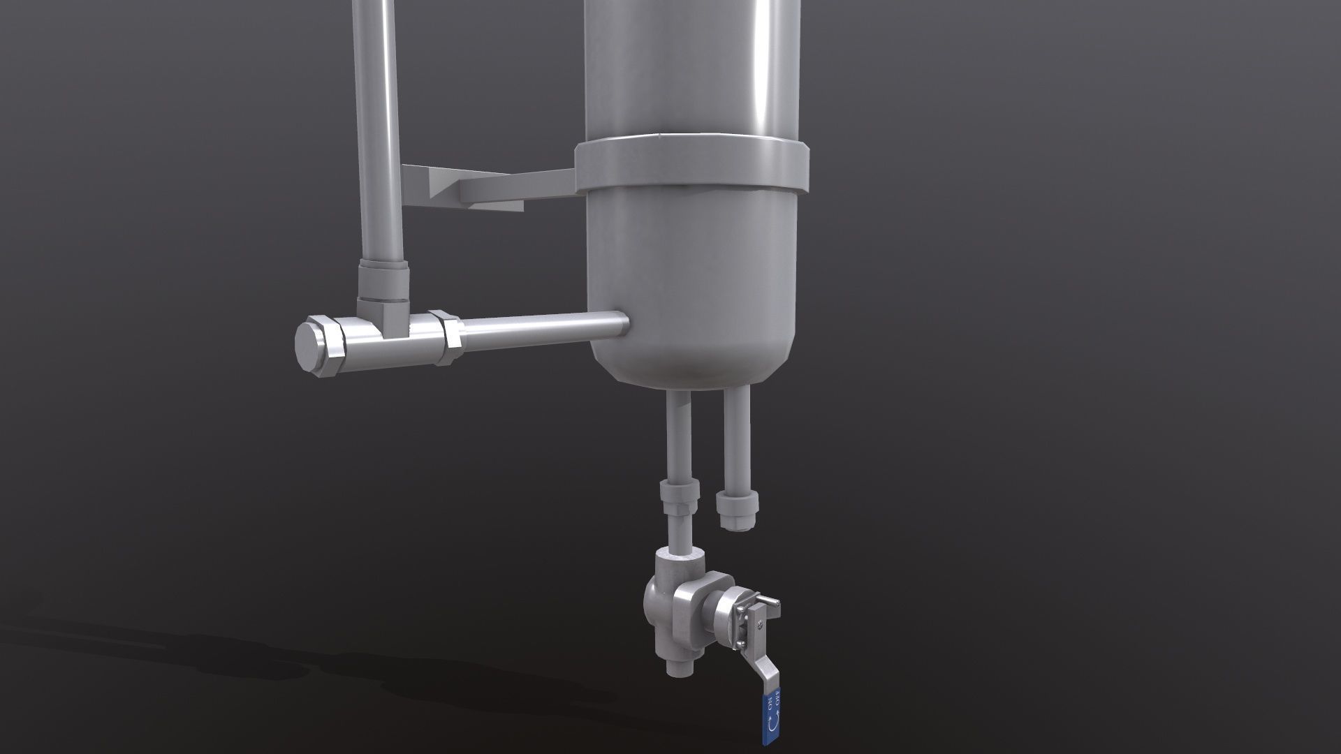 Fluid System Low-poly 3D model_9