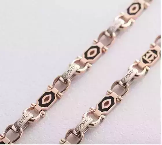 chain link bracelet with enamel and pattern1413 3D print model