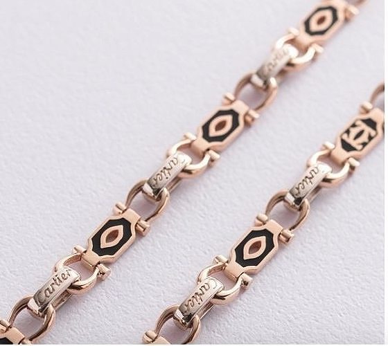 chain link bracelet with enamel and pattern1413 3D print model