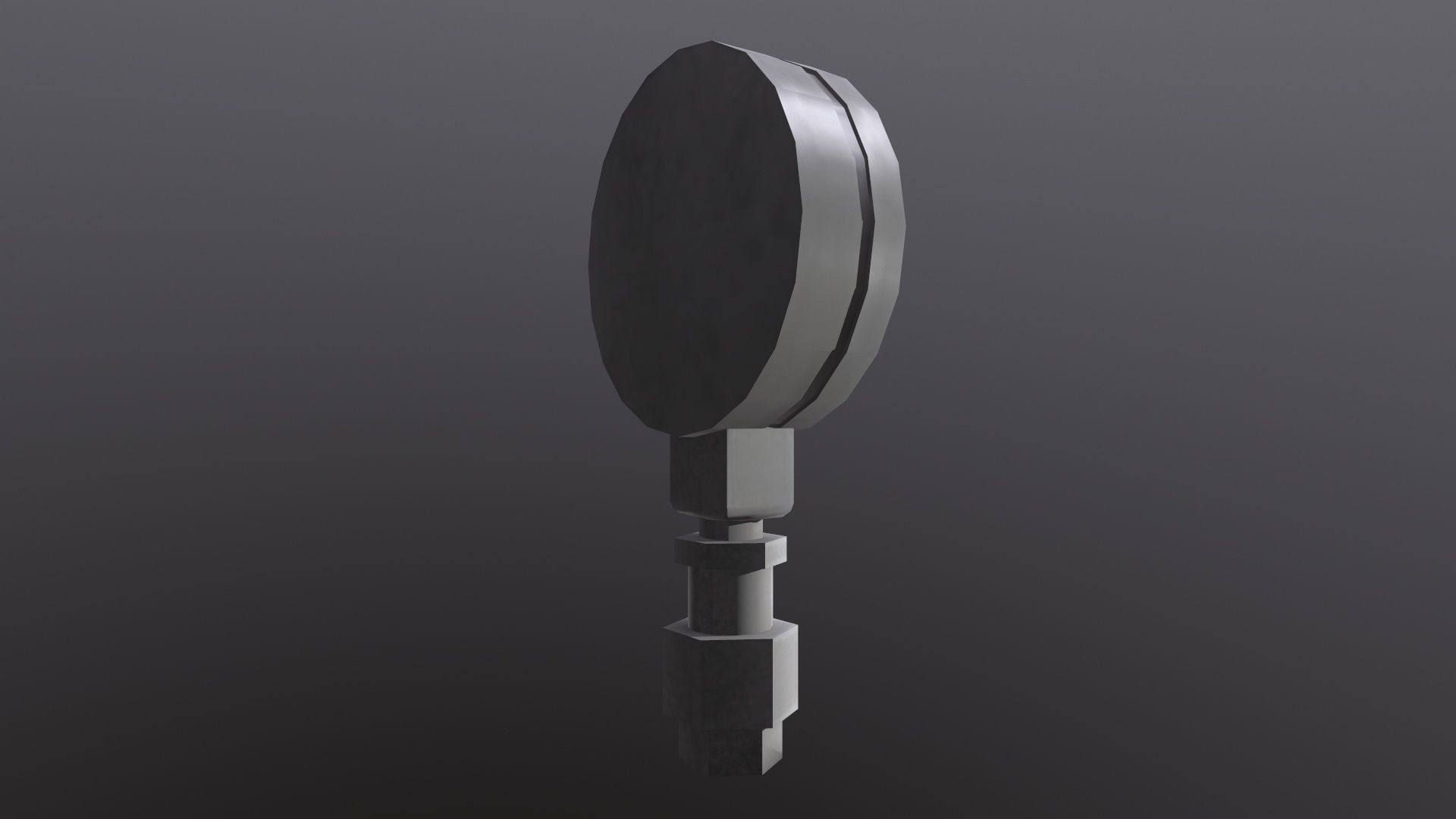 Pressure Gauge Low-poly 3D model_5