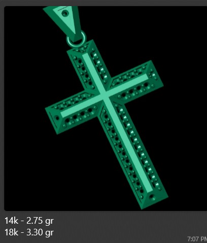 Diamond Cross Pendants  Limited Edition Designer Collection 1-10 3D print model_4