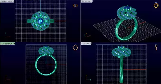 18K TWSITED DIAMOND RING