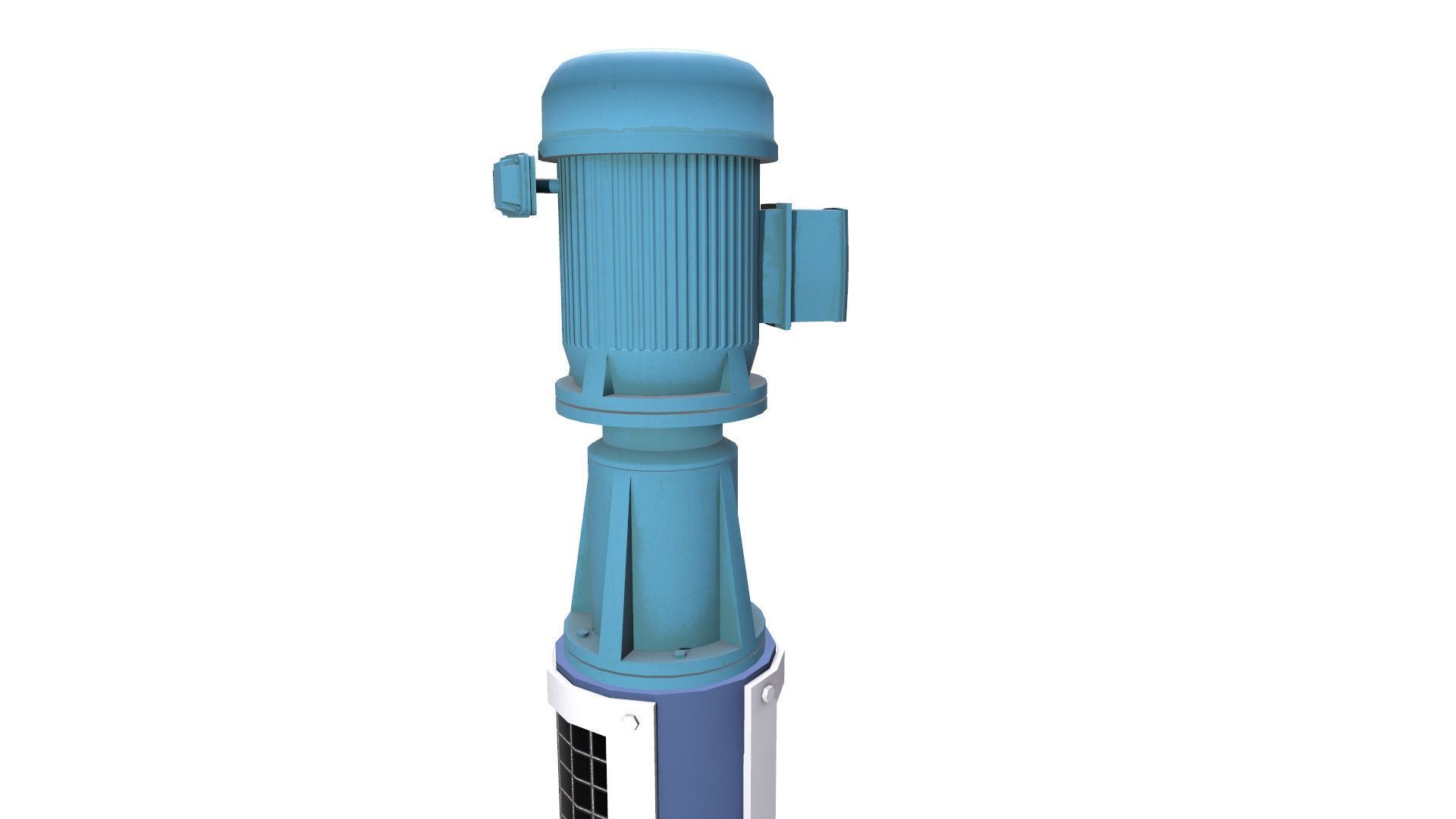 Vertical Pump Low-poly 3D model_5
