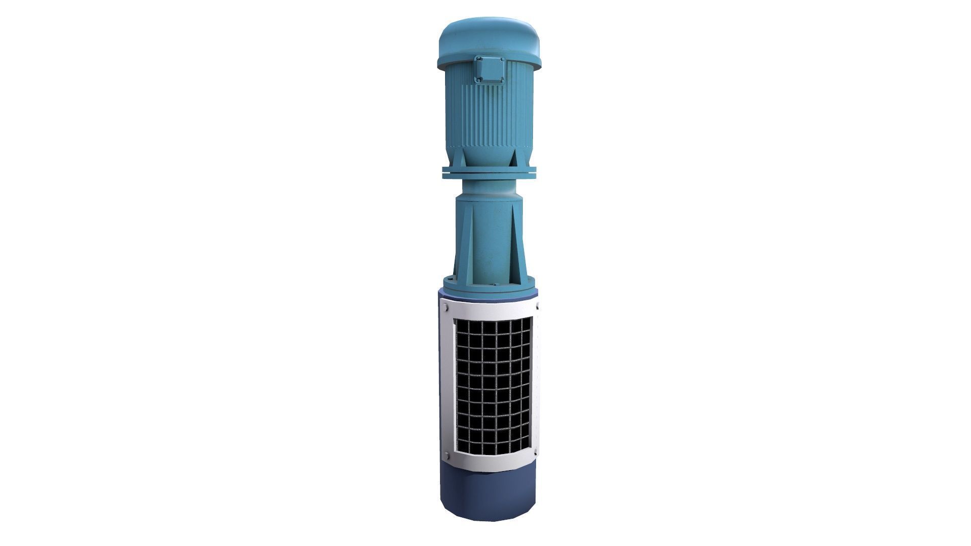 Vertical Pump Low-poly 3D model_2