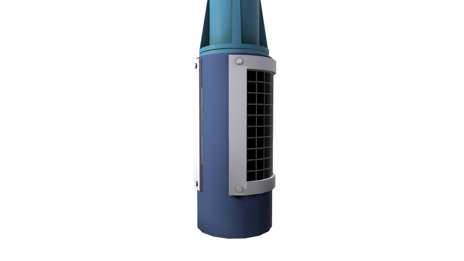 Vertical Pump Low-poly 3D model_7