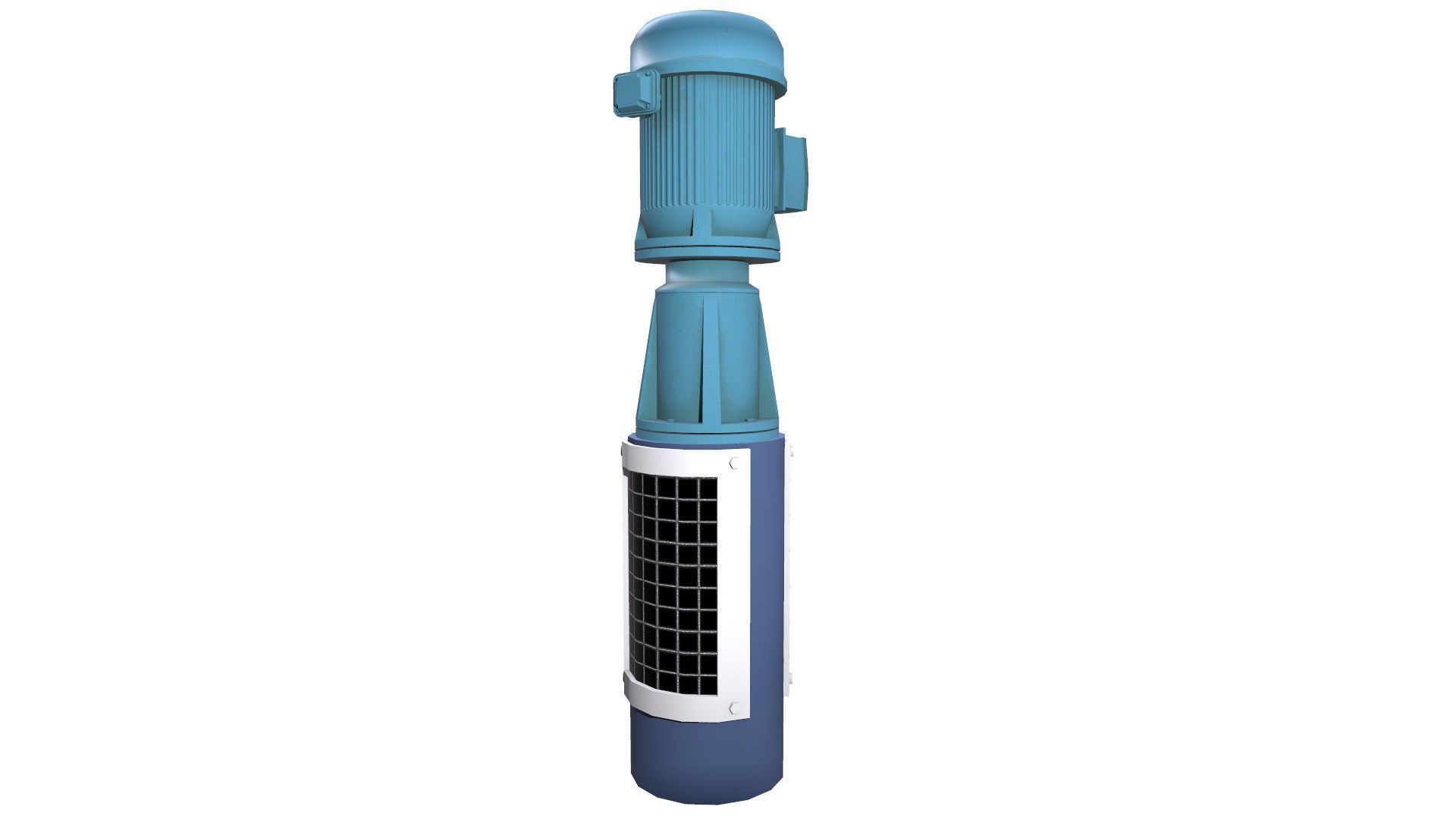 Vertical Pump Low-poly 3D model_9