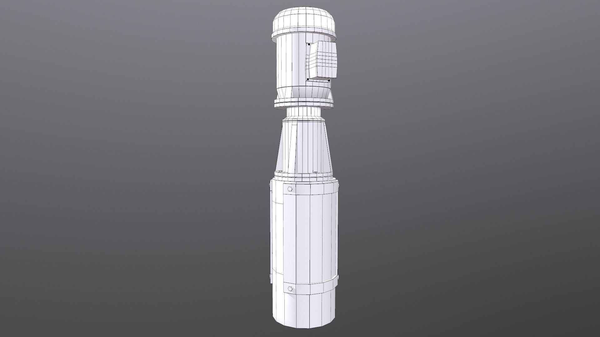 Vertical Pump Low-poly 3D model_11