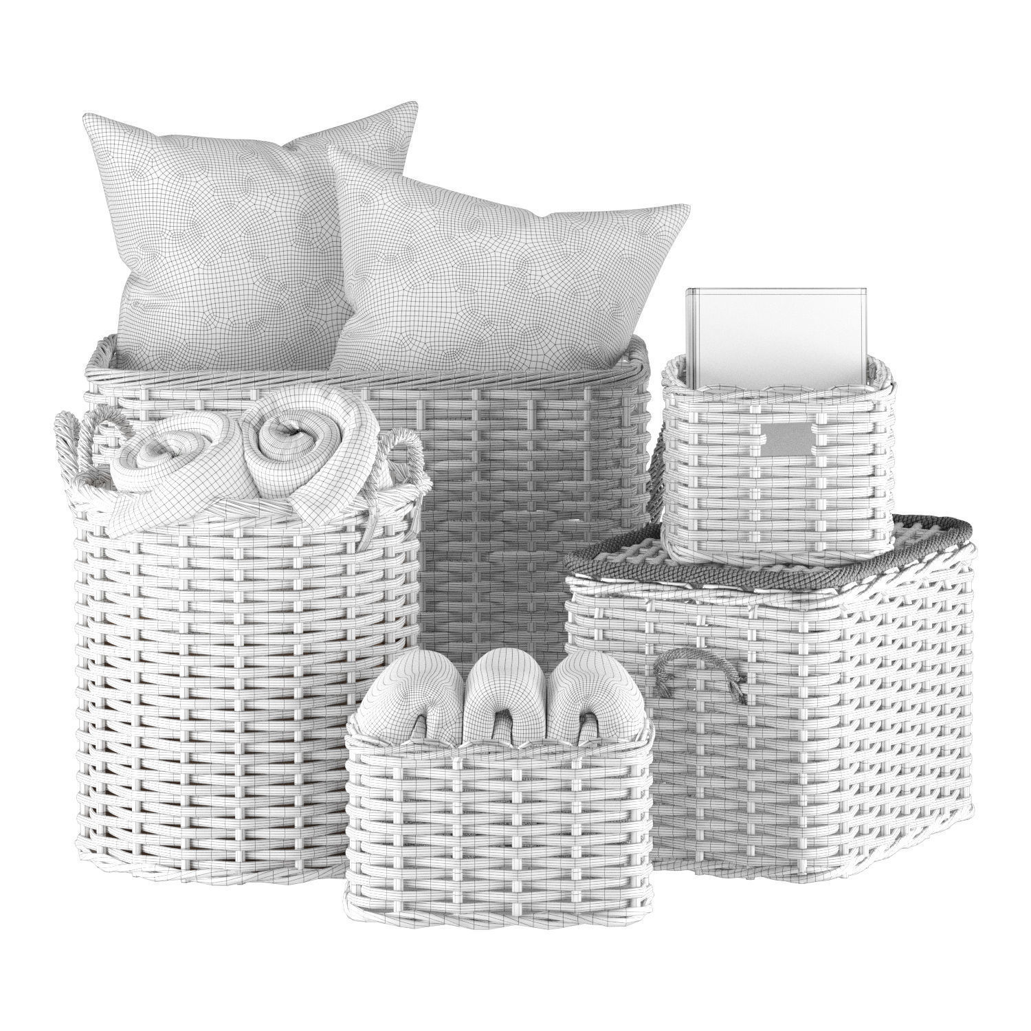 Baskets Set Aubrey 3D model_3