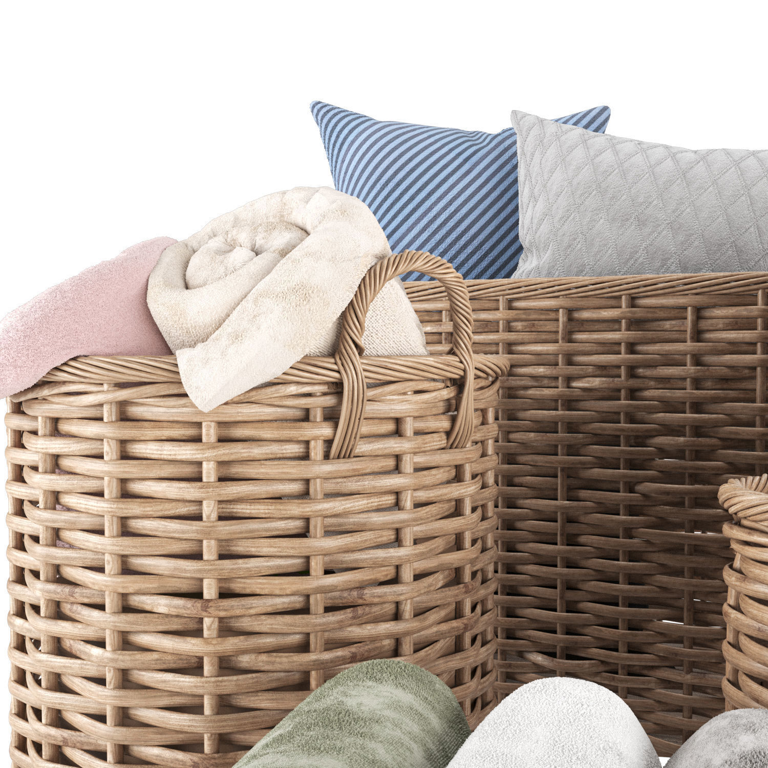 Baskets Set Aubrey 3D model_1